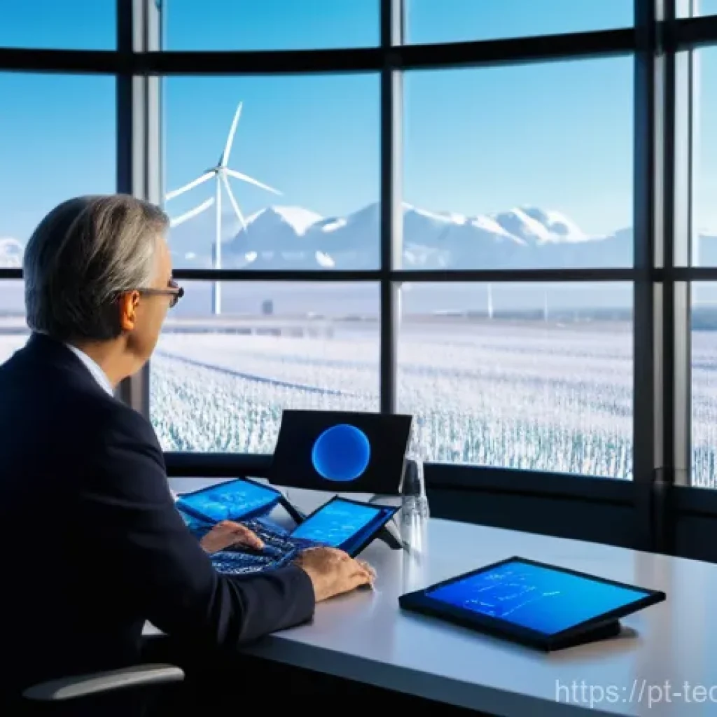 테크노사피엔스와 지구촌 문제 해결 - **Prompt: Global Climate Solutions through AI and Human Ingenuity**
"A visually striking scene d...