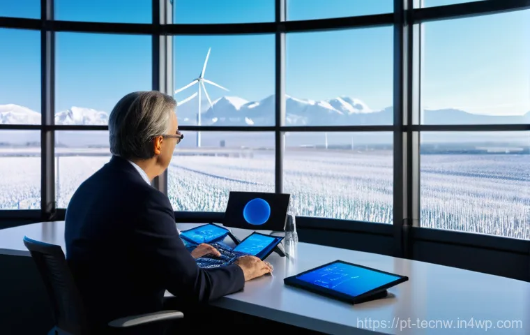 테크노사피엔스와 지구촌 문제 해결 - **Prompt: Global Climate Solutions through AI and Human Ingenuity**
"A visually striking scene d...